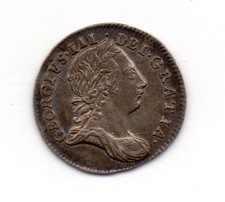 1770 maundy threepence george - 1770, threepence,