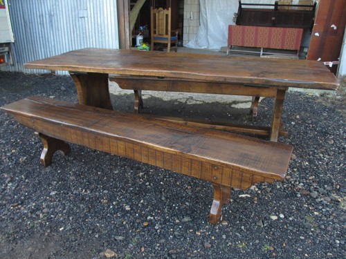 Edwardian heavy oak refectory - heavy,