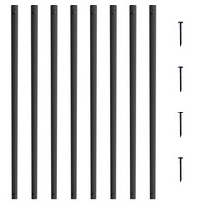 VEVOR Staircase Metal Balusters 51 Pack 32.28''x1'' Aluminum Spindles w/ Screws