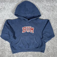 Vintage Baby BUM Equipment 24 Months Blue Hooded Embroidered Faded