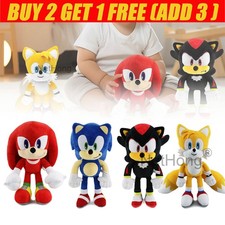 Sonic The Hedgehog  Sonic Tails Plush Toy Soft Stuffed Cuddly Doll Gift 30cm UK
