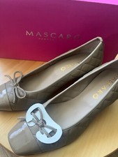 MASCARO beige leather pumps