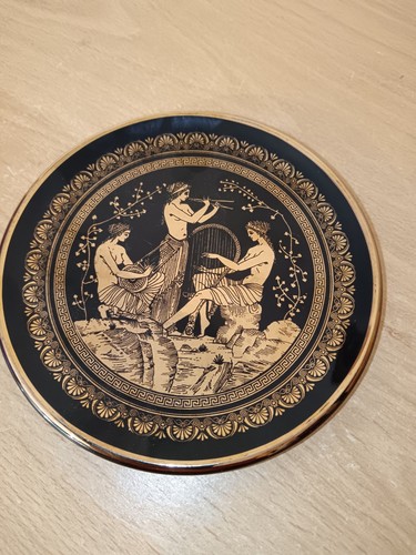 Vintage greek decorative plate - greek,