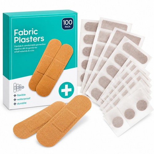 200 fabric plasters - fabric, assorted