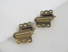 Vintage Iron Sprung Old Hinge Salvage Spring Door Hinges Closer "Mallory"