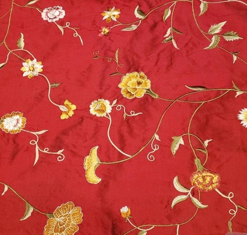 Embroidered floral crewel - floral,