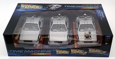 Welly 1/24 Scale 22400-3G Time Machine Trilogy Pack Back To The Future DeLorean