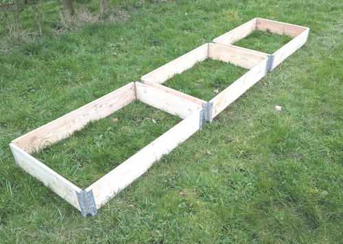 Wooden raised garden - raised,