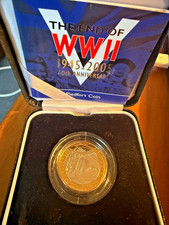 2005 Silver Piedfort Proof £2 coin "WWII Anniversary" in Case