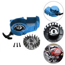 2 Stroke Alloy Pull Start Starter+Flywheel Fits Mini Moto Dirt Atv Quad 47/49cc