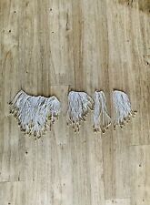 Beaded Tassel Fringe / Fringing Trim White Gold