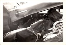Vtg Found B&W Photo 1955 Car