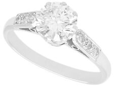 1920s 1.17ct Diamond and 18ct White Gold Solitaire Ring