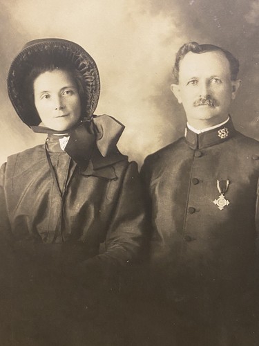 Salvation army rppc - man, and
