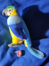 blue macaw plush toy