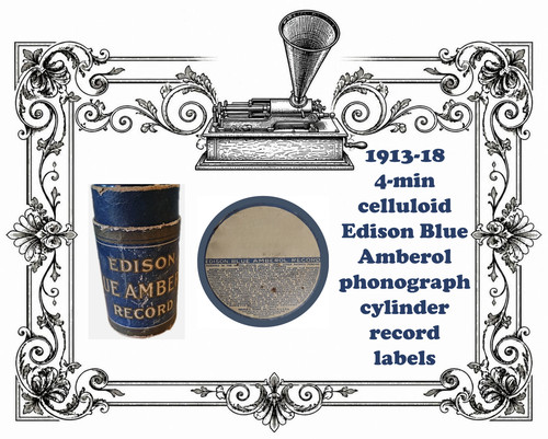Edison blue amberol - , (1)