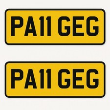 Private Plate PA11 GEG OR PA11GE G