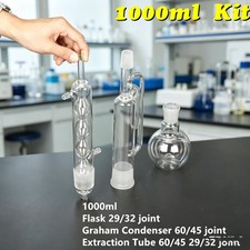 1000ML 3pcs Soxhlet Extractor