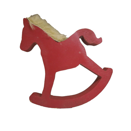 N25 167 red - red, wooden