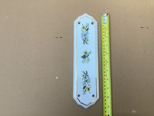 Porcelain door finger - porcelain, plate
