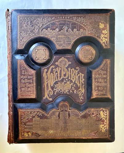 Antique holy bible pictoral - antique,