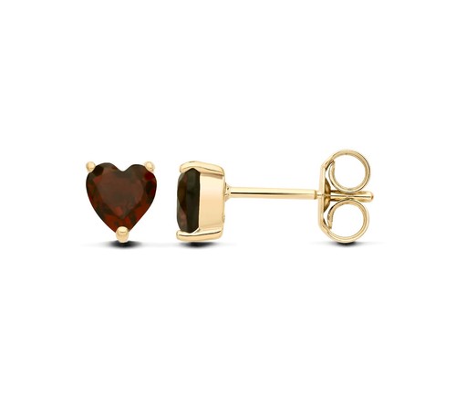 9ct yellow gold natural - natural, garnet