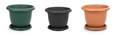 Flower plant pot and saucer - pot,