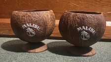 Pair Of Malibu Coconut Cups