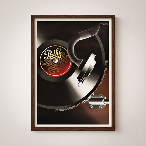 Pathe gramophone poster - pathe,