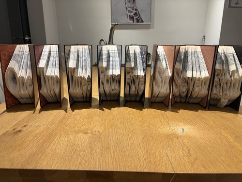 Folded book art table - folded,