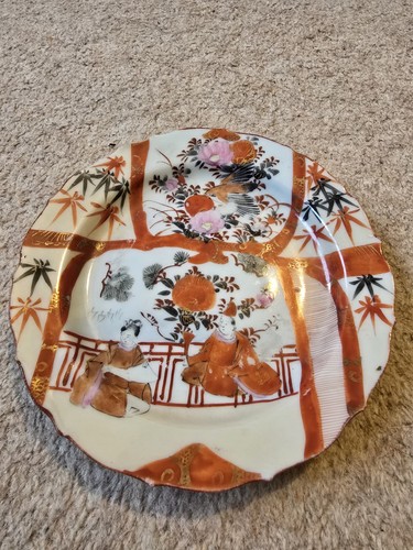 Antique japanese kutani plate