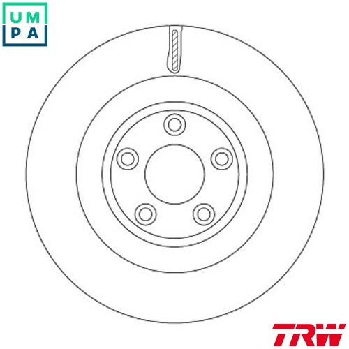 Brake disc df6816s - df6816s, for