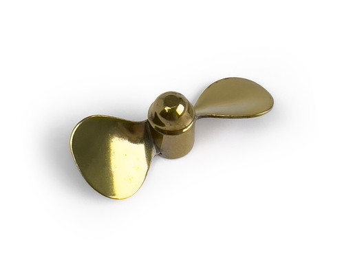 Radio active brass propeller - active,