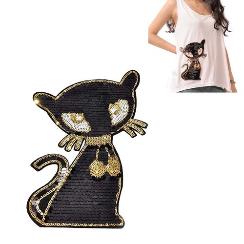 Clothing patch shining cat - shining,