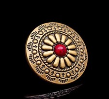 10X Antique Brass Flower