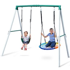 500lbs 3 IN 1 Metal Swing Set