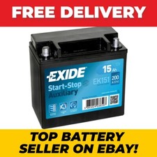 EXIDE EK151 AGM 12V 15AH 200A Auxiliary Battery JAGUAR LAND ROVER CX23-10C655-AC