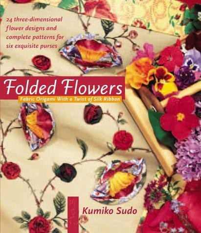 Folded flowers fabric - folded,