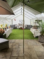 Marquee Party Tent gazebo shelter 4x6 m PE 350 N white - robust for light wind