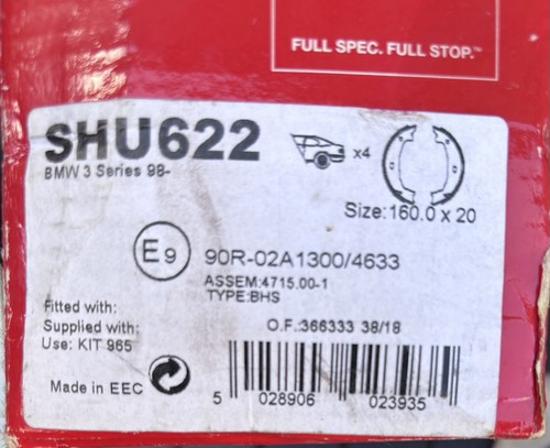 Bmw series brake shoes - bmw,