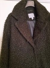 ASOS Dark Green Boucle Coat