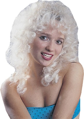 Womens blonde curly hair - womens, wig