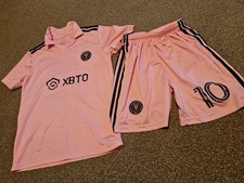 Boys Pink Football Kit ⚽️ Uk 7-8 Years