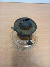 Phoenix Hinks   Duplex Oil Lamp Burner On Cut Crystal Base with Shade Ring 