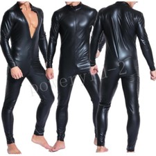 Mens PVC Leather Wetlook