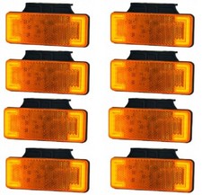 8 pcs 12-24V LED Orange