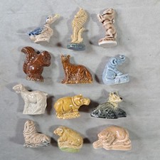 12 x Wade Whimsies, Animals, inc Dormouse, Walrus, Seahorse, Hippo. Bundle #6