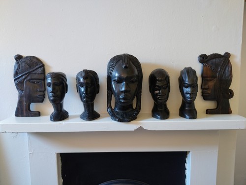 Vintage hand carved wooden - hand,
