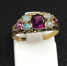 Antique 15ct gold amethyst and