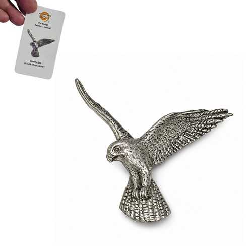 Falcon bird prey pin badge - falcon,